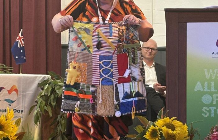 2026 Australia Day Ambassador with blanket