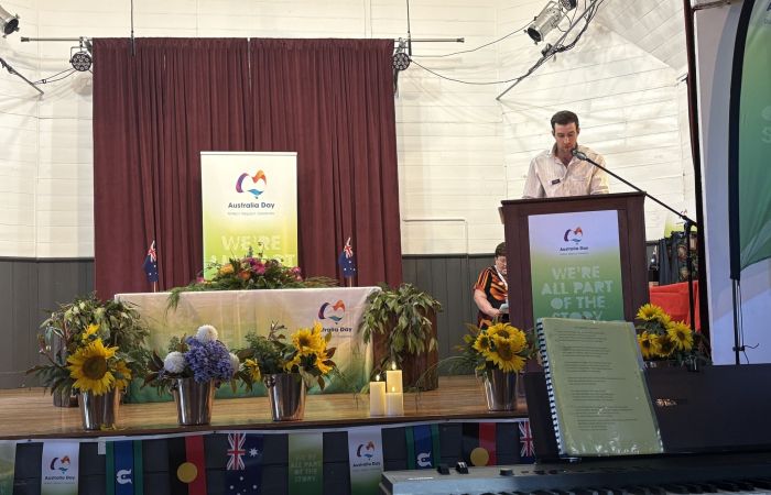 2026 Australia Day Ceremony Mayor Rhys Beattie