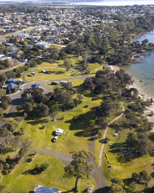 Aerial Bridport Caravan Park