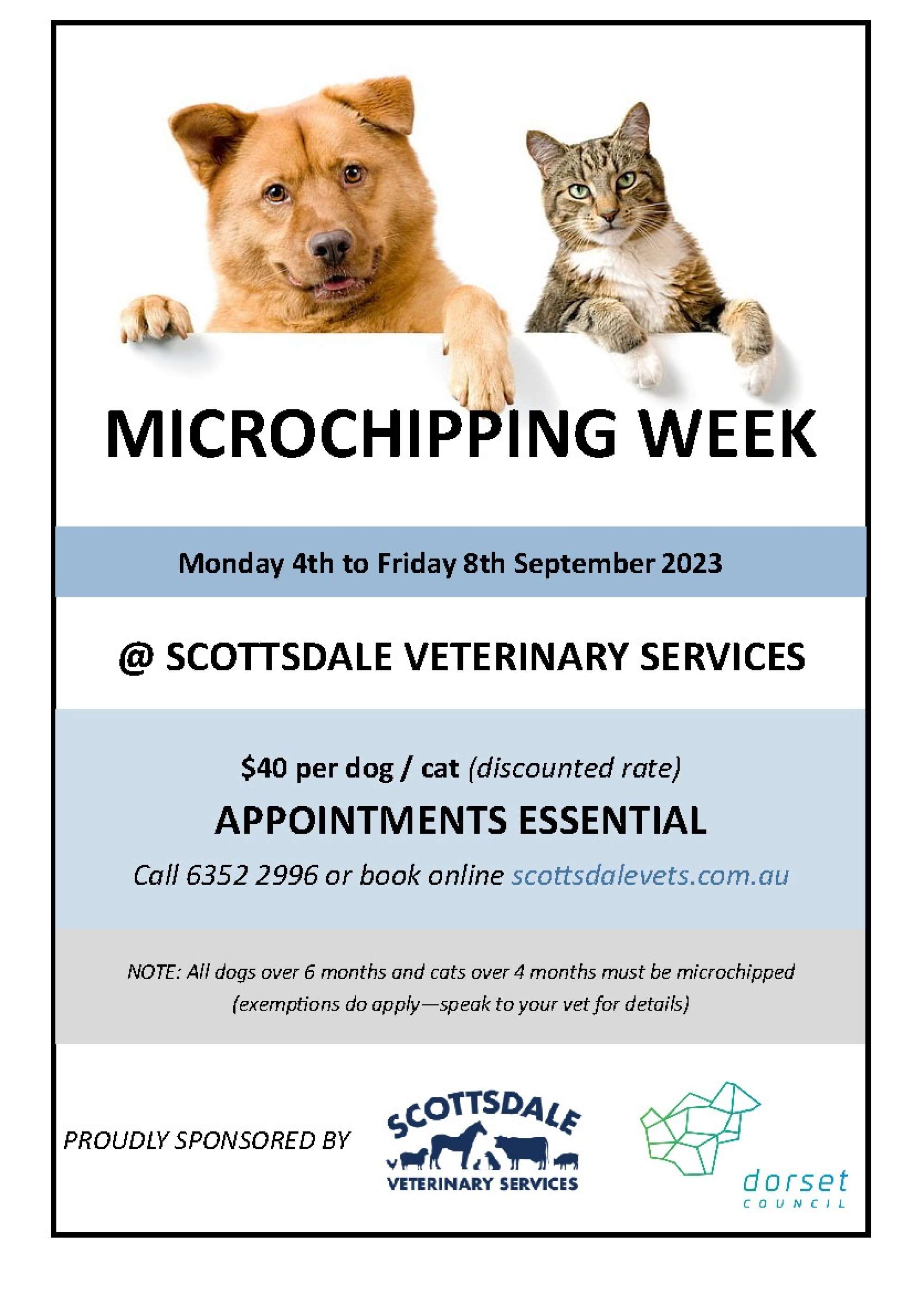 Microchipping Week Poster 2023