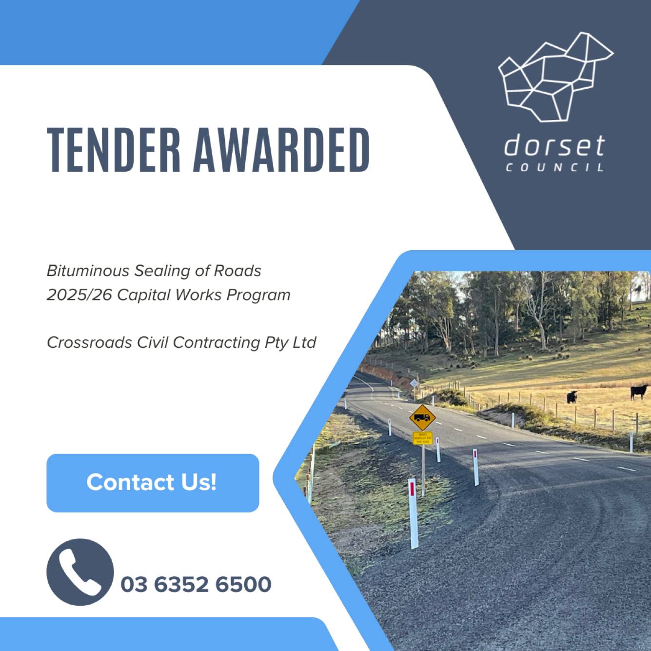 Council Awards Tender – Bituminous Sealing of Roads 2025/26 Capital Works Program