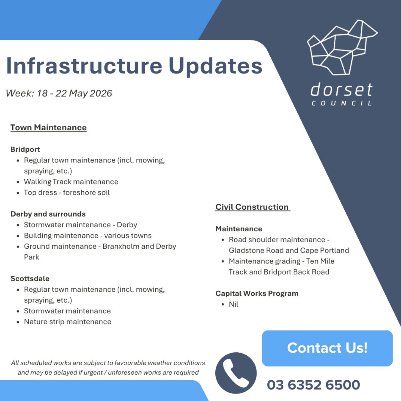 Infrastructure Update | 18 May 2026