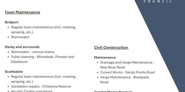 Infrastructure Update | 3 August 2026