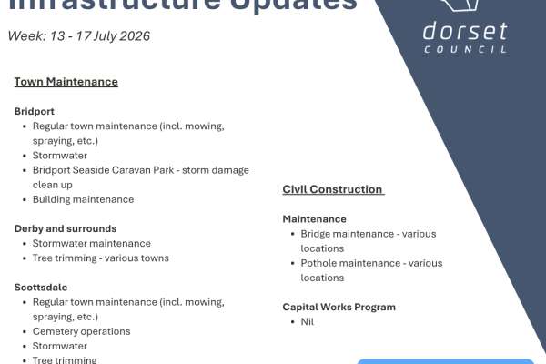 Infrastructure Updates 13 July 2026