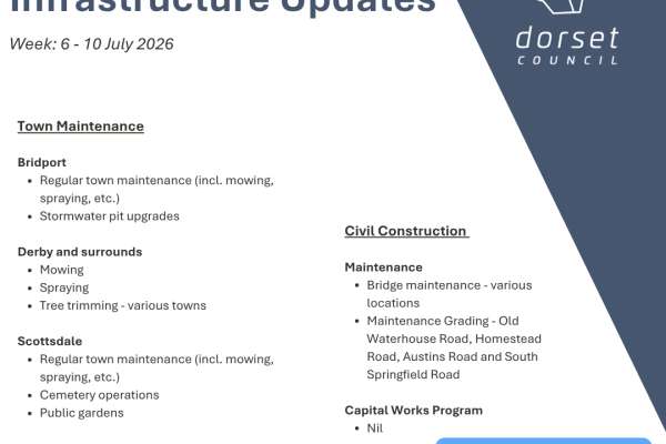 Infrastructure Updates 26 July 2026